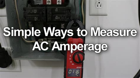 how to tell the amperage of an electrical box|electrical outlet amperage test.